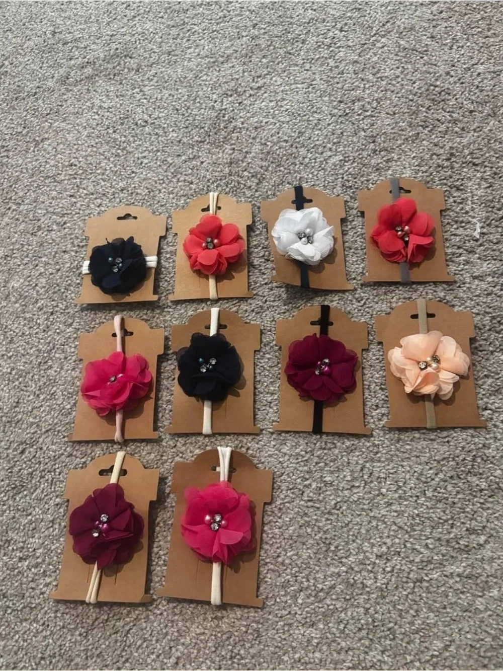 Kids Floral Elastic Headband - Assorted Colors